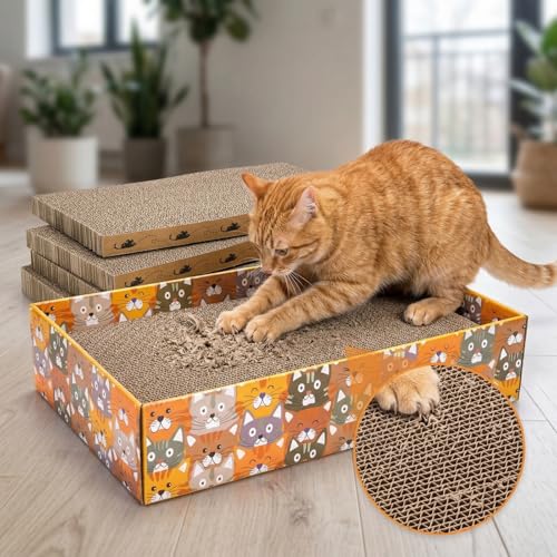 Set of 2 Cat Scratching Boxes