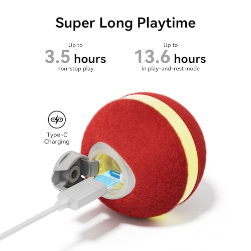 Interactive Cat Ball Toy (Red)