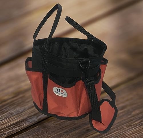 horse Grooming Organizer Tote Bag (Red)