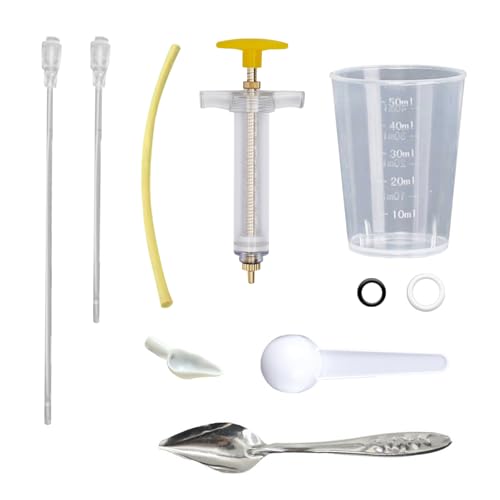 8 Pcs Baby Bird Feeding Syringe Set Parrot Hand Feeding Tubes (30ml-Set of eight)