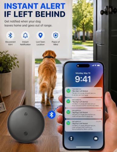 GPS Tracker for Dogs Smart Finder Tag (Grey)