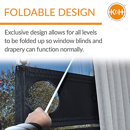Multiple Cat Window Perch for Large Cats (23 X 12 Inches / Triple Stack)