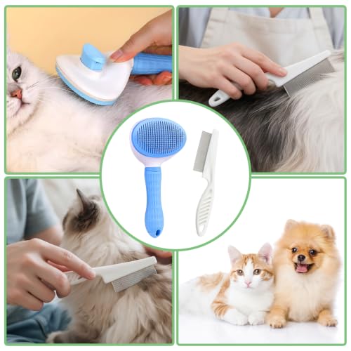 Dog & Cat Brush (Blue and White)