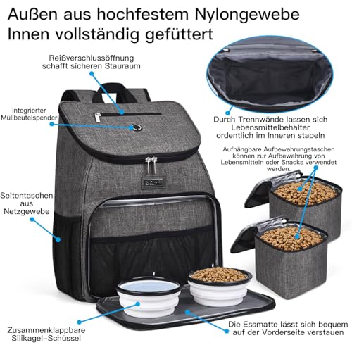 Dog Travel Bag (Grey-A)