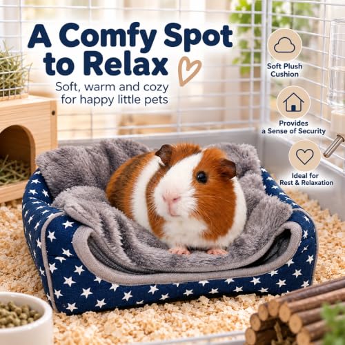 Guinea Pig Bed Hideout (Blue)