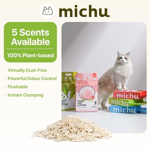 Tofu Cat Litter Natural Clumping Tofu Cat Litter (2 Pack / Original + Watermelon)