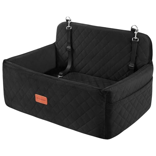 Dog Car Seat for Medium Large Dogs Under 55 lbs (Black)