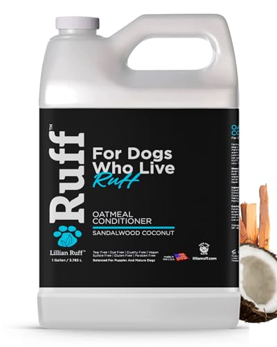 Ruff by Lillian Ruff Sandalwood Coconut Oatmeal Conditioner for Dogs (Gallon)