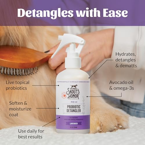 Probiotic Dog Detangler Spray (2-Pack / Lavender)
