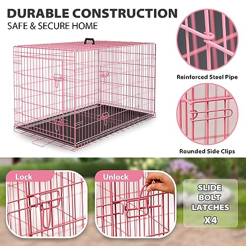 Dog Crate 36" (Pink)