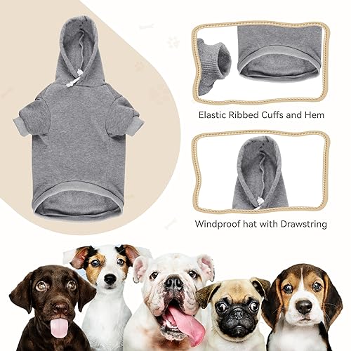 Dog Sweaters for Small Dogs (Small / Grey)