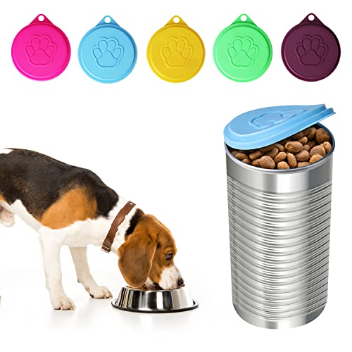 5 PCS Pet Dog Cat Food Can Cover Pet self