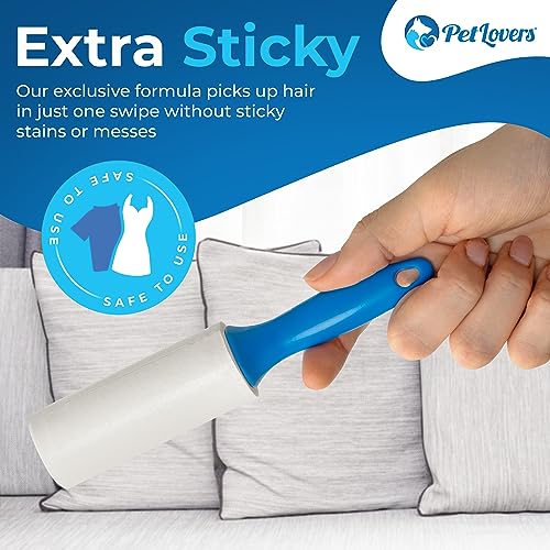 Extra Sticky Lint Roller Mega Value Set for Pet Hair Removal and Clothes