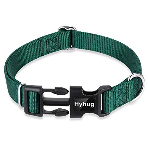 Green Dog Collar for Large Dogs (Large / Dark Green)