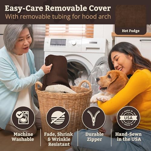 Rectangle Cozy Cave Dog Bed (Hot Fudge / Extra Large)