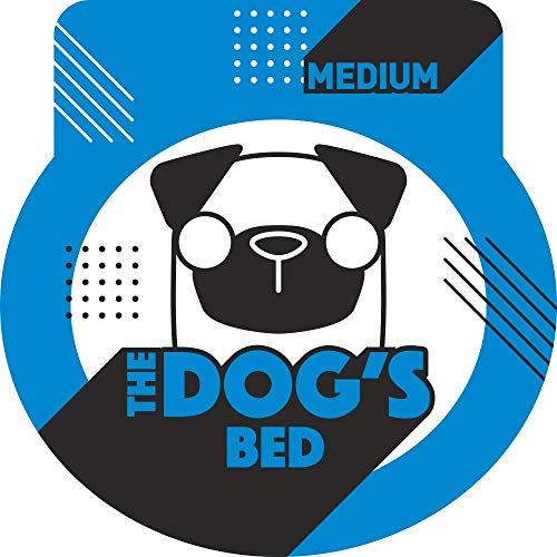 The Dog’s Bed Orthopedic Memory Foam Dog Bed with Headrest Medium 3 (Grey with Black Trim / M (34"L x 22"W x 3"Th))