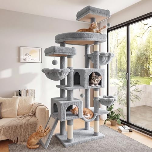 82 inch Cat Tree Tower (Grey)