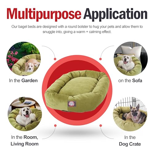 Micro Velvet Dog Bed (Apple)