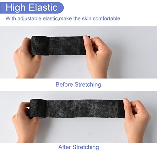 2 Inches Self Adhesive Bandage Wrap Cohesive Wrap (2 Inch / Black)