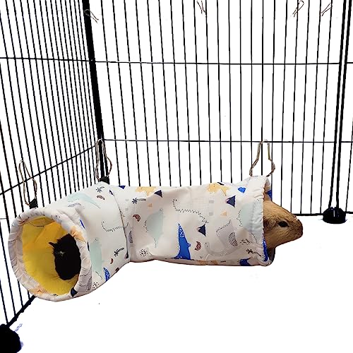 Large Caliber Guinea Pig Tunnel Hideout & Hammock (1. Tunnel-dinosaur)