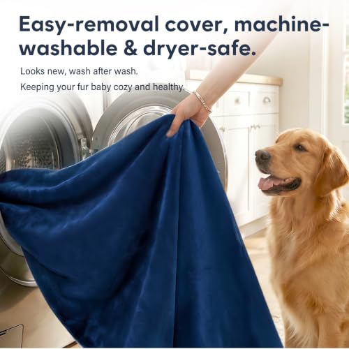 Orthopedic Extra Large Dog Bed 47 Inch (47.0"L x 39.0"W x 5.0"Th / Blue)