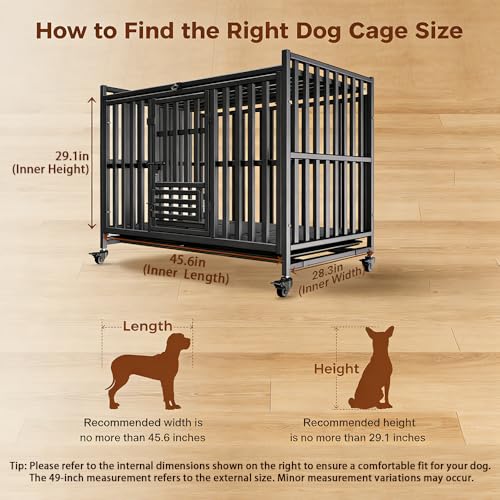 Heavy Duty Dog Crate (49in)