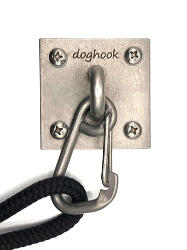 Canine Hitch Secure Dog Leash Parking Indoor (Large with Clip)
