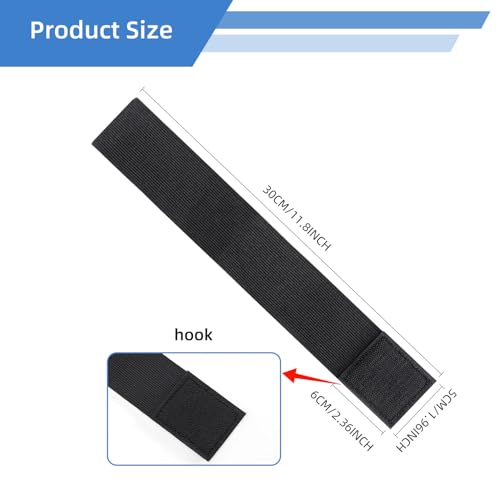 Elastic Cowboy Boot Straps (2pcs Black)