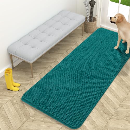 Dog Door Mat for Muddy Paws 59x24 (Lake Blue / 59" X 24")