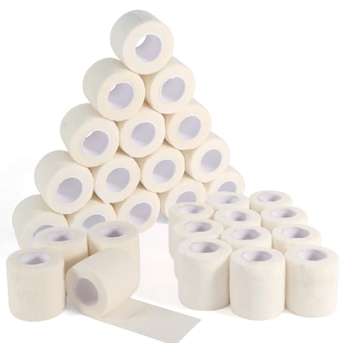 36 Rolls Elastic Self Adhesive Bandage Wrap 2 Inch (2 Inch-36 Count White)