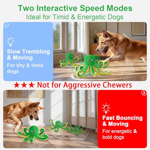 Interactive Dog Toys Octopus (Green)