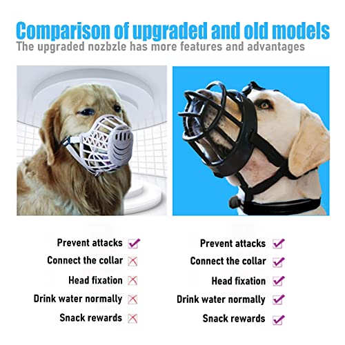 Dog Muzzle Breathable Basket Muzzles for Large and X (XL)