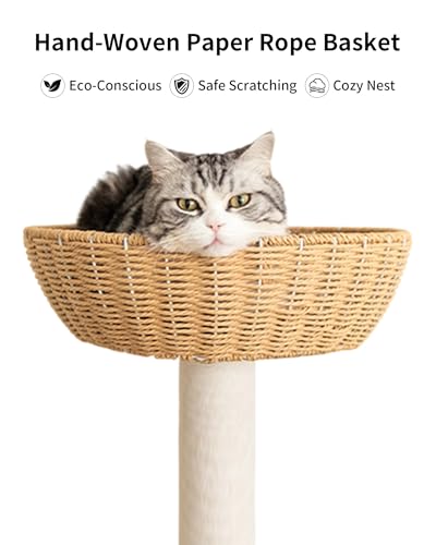 56.6" Cat Tree Tower for Large Cats (Brown DC888D)
