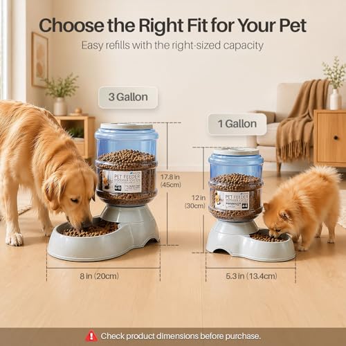 Gravity Pet Feeder (4-6 lb Feeder (1 Gallon) / Feeder)