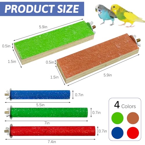 5 PCS Bird Perch Stand