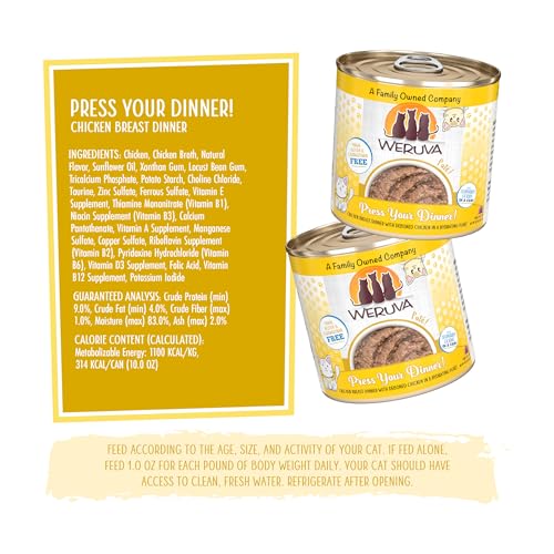 Wet Cat Food Press Your Dinner with Chicken Pate (10 Ounce (Pack of 12))