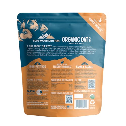 Organic Oat Hay for Small Pets (1.5 Pound (Pack of 1))