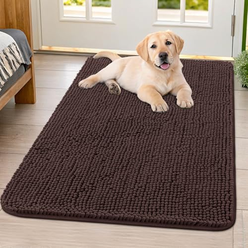 Dog Door Mat for Muddy Paws 40x32 (Brown / 40"X32")
