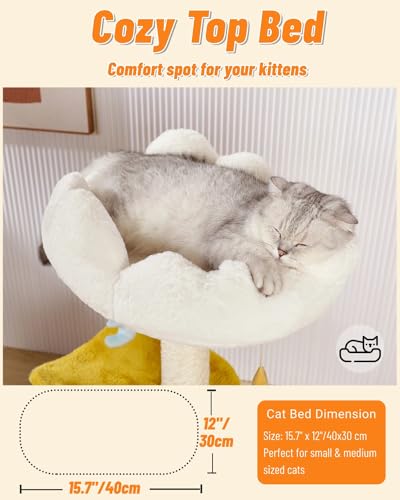 Cloud Cat Tree (31.5" with Scratching Posts)