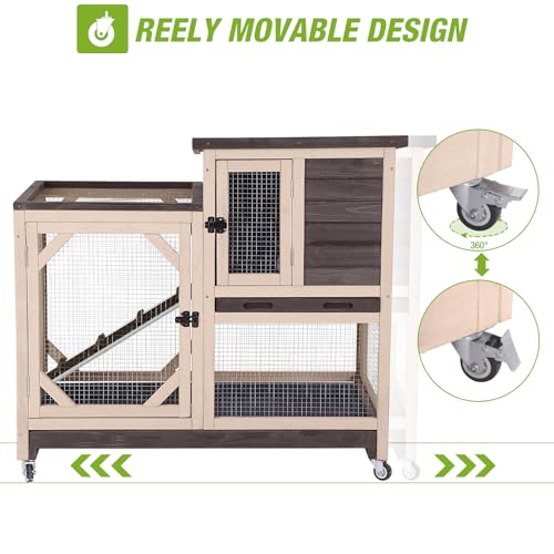 2 Story Rabbit Hutch with Chew