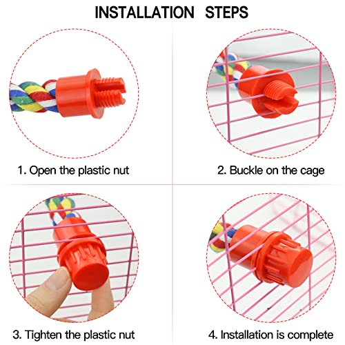 Bird Rope Perches Cage Climbing Accessories