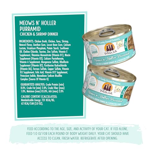 Wet Cat Food Meows n Holler PurrAmid with Chicken and Shrimp Pate