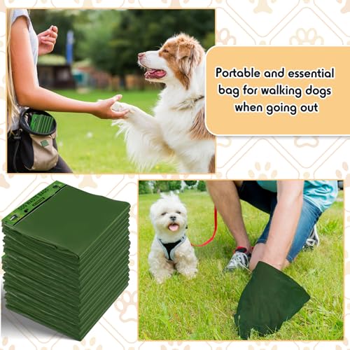 5000 Pcs 5000 Pcs Dog Header Bags (Green)