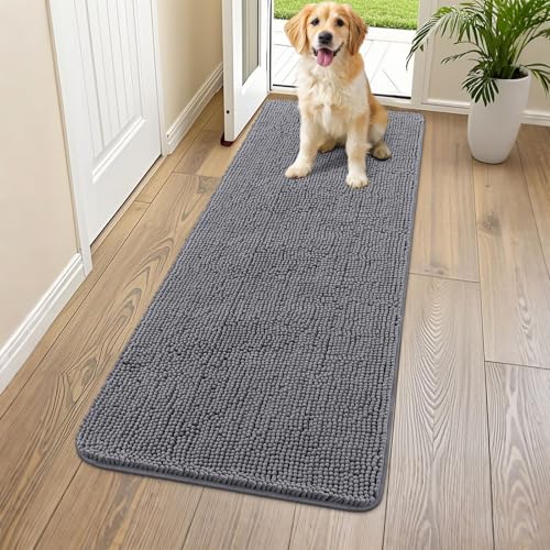Dog Door Mat for Muddy Paws 54x24 (Dark Grey / 54"X24")