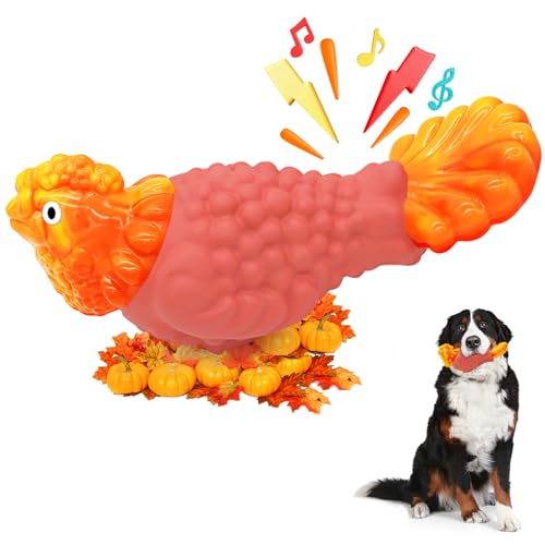 Tough Dog Toys for Aggressive Chewers (Orange / Medium)