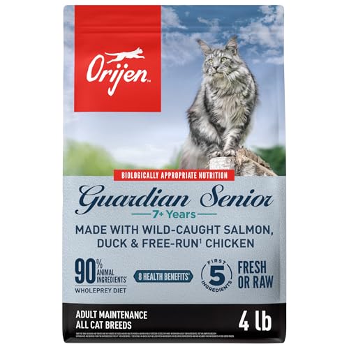 Guardian Senior Grain Free WHOLEPREY Dry Cat Food 4lb Bag (4 Pound (Pack of 1))