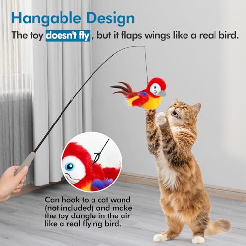 Cat Toys Flapping Bird (Red)