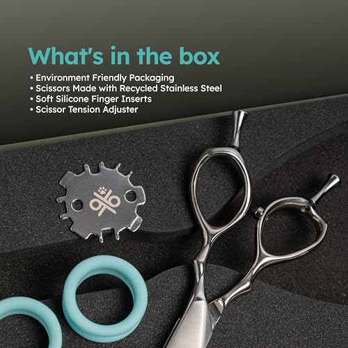 7" Curved Grooming Scissors for Poodles (7" Curved)
