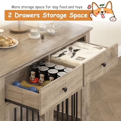 Dog Crate Furniture (Grey)
