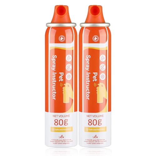 Dog Corrector Spray 80ml 2 Pack for Stops Unwanted Dog Behaviour (orange-2PP)